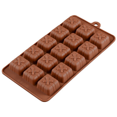 

Gift Box Shape Mould For Soap Candy Chocolate Ice Cake Decorating Tools