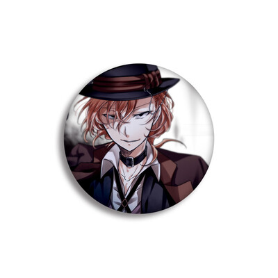

1Pc Anime Bungo Stray Dogs Cosplay Badge Atsushi Brooch Pin Dazai Osamu Brooch Pins For Backpack Clothes
