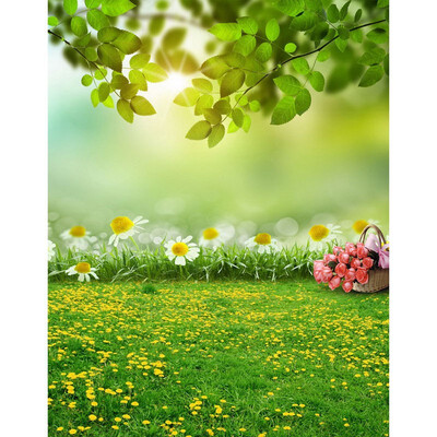 

Green fog Flowers Photo Backdrop 57FT Vinyl Fabric Cloth Digital Printing Photo Background s-2194