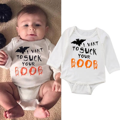 

Newborn Toddler Baby Boys Girls clothes letter print Geometry cotton casual Bodysuit round neck long sleeve Jumpsuit one piece