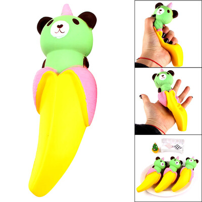 

YIWULASquishy Cartoon Banana Bear Scented Cream Slow Rising Squeeze Decompression Toys