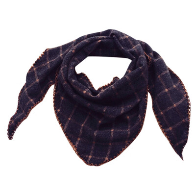 

Kids Girls Scarf Autumn Winter Fashionable Small Scarf Concise Plaid Pattern Soft Comfortable Neckerchief