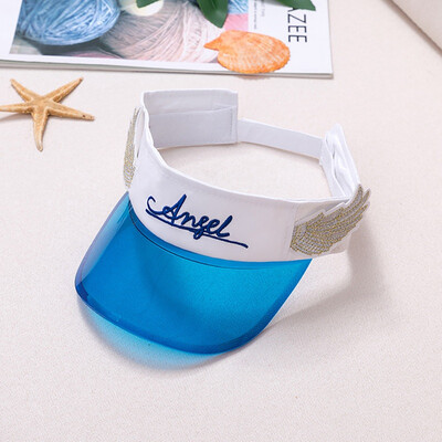 

Baby Cat Baby Cute Letter Embroidery Empty Top Hat Sunscreen Tourism Beach Outdoor Children Sun Cap