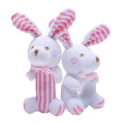 

YIWULA Infants Kids Animal Soft Plush Baby Hand Bells Educational Doll Toy