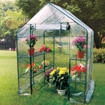 

Garden Greenhouse Cover Practical Portable Walk-In Greenhouse Plant Flower Gardening House Cover