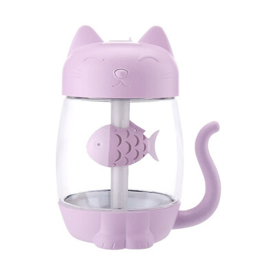 

Gobestart 3 In 1 Humidifier Cute Cat LED Humidifier Air Fan Diffuser Purifier Atomizer