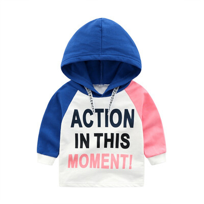 

Baby Boys Girls Hoodies & Sweatshirts Cotton Brief Kids Hoodies Letters Print Children Clothes Long Sleeve Sweatshirts 1-6Y