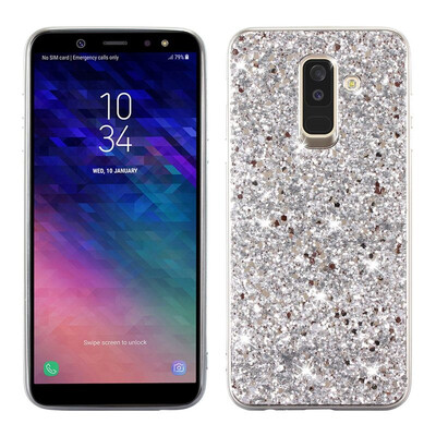 

MOONCASE Samsung Galaxy A6 2018 Glitter TPU-Silver
