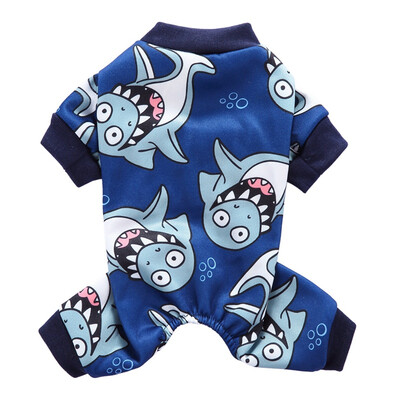 

Pet Christmas Outfits 4-legged Cartoon Pattern Costume Small And Medium Cold Weather Jumpsuit
