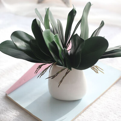 

Gobestart Artificial Fake Leaf Phalaenopsis Simulation Leaves Wedding Party Home Decor