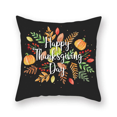 

10 Styles New Halloween Happy Thanksgiving Pillow Cases Fall Sofa Pumpkin Throw Cushion Cover Home Decor