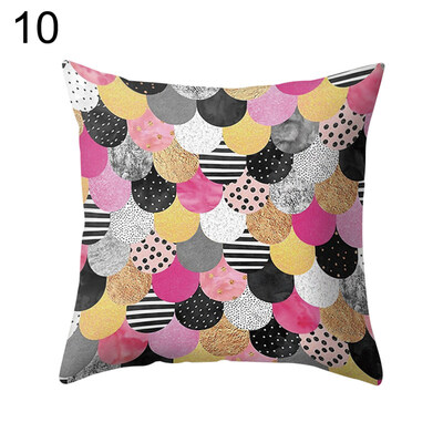 

Elephant Colorful Geometric Pillow Case Waist Throw Cushion Cover Home Decor