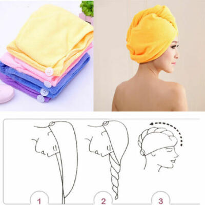 

Microfiber Towel Quick Dry Hair Magic Drying Turban Wrap Hat Cap Bathing Fashion