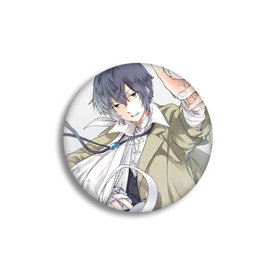 

1Pc Anime Bungo Stray Dogs Cosplay Badge Atsushi Brooch Pin Dazai Osamu Brooch Pins For Backpack Clothes