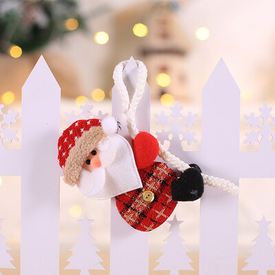 

Gobestart Christmas Ornaments Gift Santa Claus Snowman Rein deer Toy Hang Decorations