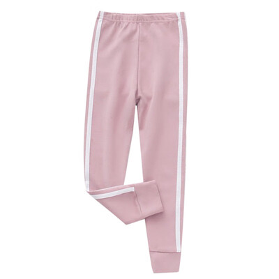 

Autumn Newborn Baby Girls Pants Cotton Leggings Elastic Waist Striped Print Toddler Bottom Pants