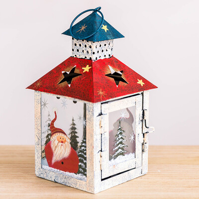 

Toponeto Windproof Candle Holder Ornaments Christmas Lights Candlestick Crafts Home Decor