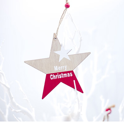 

2PCS Christmas hanging drawing wooden hanging decoration for Christmas tree