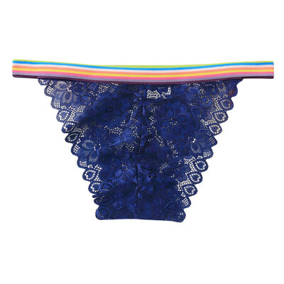 

2018 Lace Lady Panties Low-Rise Womens Sexy Seamless Cotton Breathable Hollow Briefs Solid Candy Color Girl Underwear