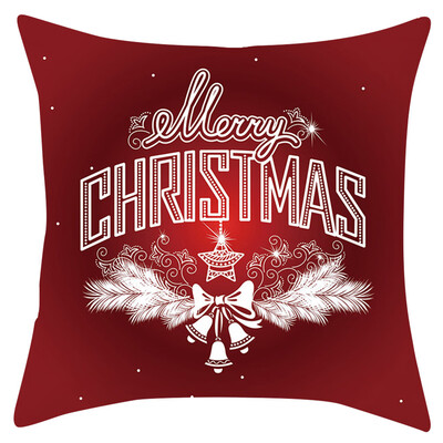 

Tailored Christmas Series Home Decor Polyester Peach Skin Pillow Case 18x18in