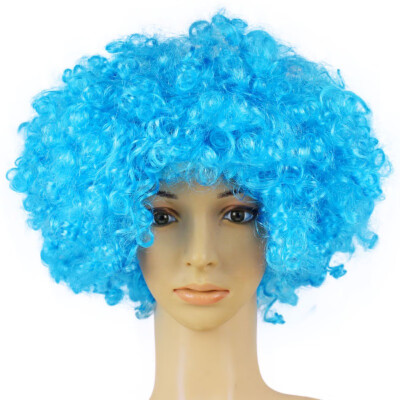 

Synthetic Performance Hair Wavy Round Clown Wig Hair Statement Fans Wig Peluca Cosplay Hair For Party Christmas Home Decoration