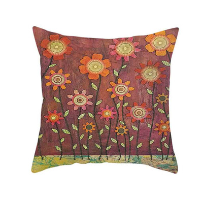 

〖Follure〗Natural Pattern Printing Dyeing Sofa Bed Home Decor Pillow Cover Cushion Cover