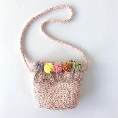 

Baby Small Bag Straw Shoulder Messenger Crossbody Bag Girl Mini For Summer Hot