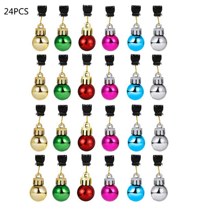 

Christmas Beard Ornaments Easy Attach High Gloss Shiny Facial Hair Clips Beard Bauble for Holiday Events Christmas Party