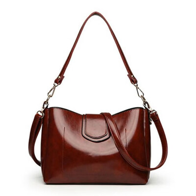 

High Quality Leather Women Bag Bucket Shoulder Bags Solid Big Women Handbag Set Large Capacity Tote Bolsas Feminina Famous Brand