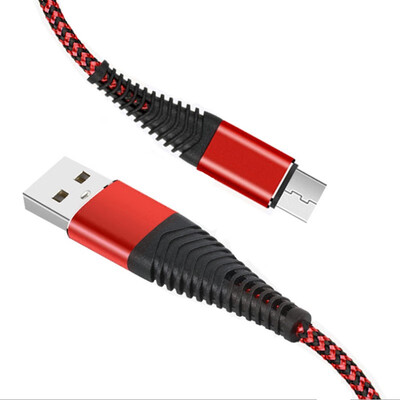 

High Tensile Micro USB Cable C Type-C 2A 8 Pin Charger Data Sync Nylon Braid Cable For iPhone Samsung Huawei Charging Cable