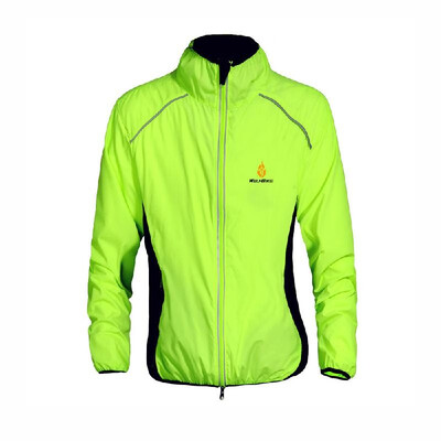 

WOLFBIKE Cycling Jersey Men Riding Breathable Jacket Cycle Clothing Bike Long Sleeve Wind Coat Yellow 3XL