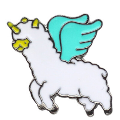 

Newest Cartoon Unicorn Brooch Denim Jacket Pin Coat Animal Accessories ChildrenS Brooch
