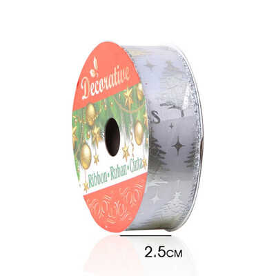 

6 Yards Christmas Patterns Ribbon Wholesale Gift Packing Christmas Bow Craft Wrapping Wedding Decoration Gift Webbing