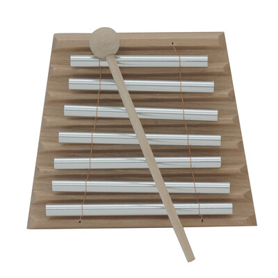 

Kids Alumnium Alloy Wood Wind Chime Chidlren Music 7 Tone Instrument Meditation Educational Wind Bell