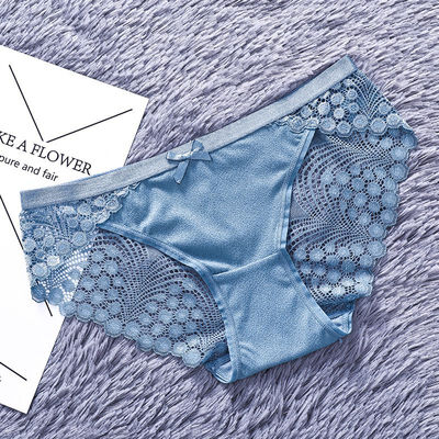 

Womens Sexy Lace Panties Seamless Cotton Breathable Panty Hollow Briefs Plus Size Girl Brand Underwear
