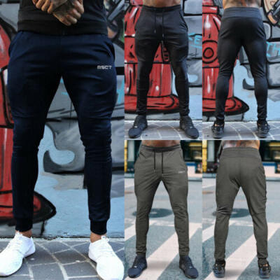 

Mens Sport Pants Long Trousers Tracksuit Fitness Workout Joggers Gym Sweatpants