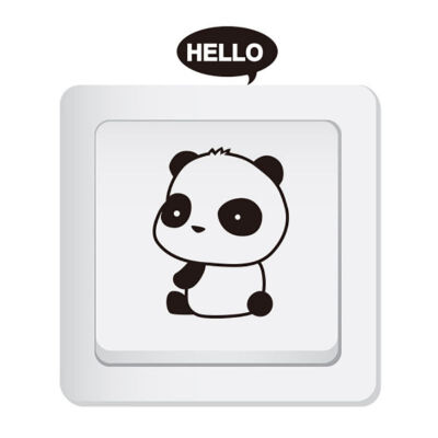 

Cute Wall Stickers Kids Room Animal Switch Sticker Socket Decoration For Living Room