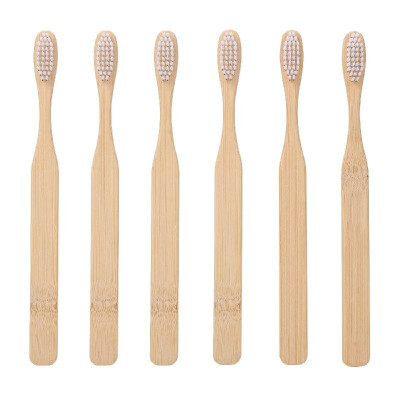 

Bamboo Toothbrush with Dense Bristles Manual Toothbrushes Set for Adults Oral Care