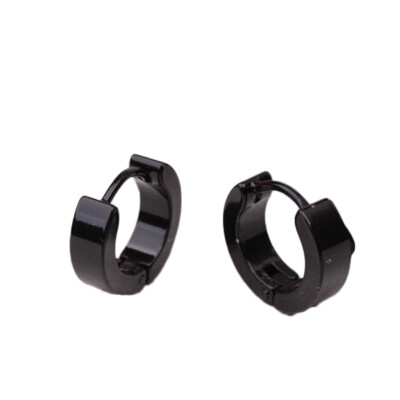 

1 Pair Punk Mens Women Stainless Steel Hoop Ear Stud Earrings Jewelry