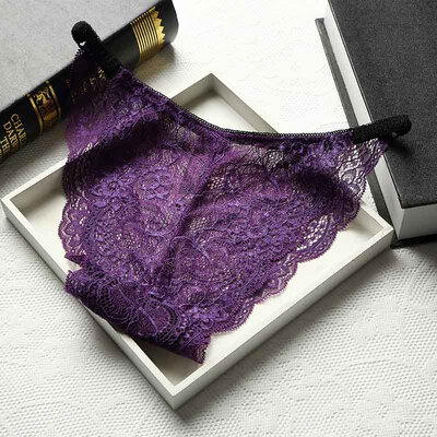 

Women Sexy Lace Hollow Out Seamless Underwear Woman Lace Panties String Womens Brief Lingerie Tanga Thong For Female