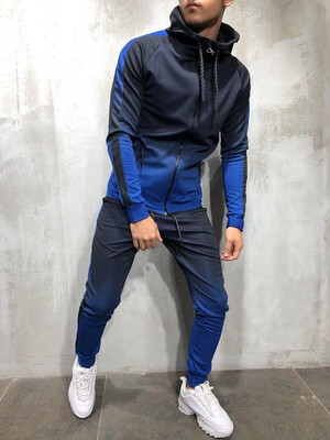 

Women & Mens 2Pcs Mens Tracksuit Jogging Top Bottom Sport Suit Hoodie Coat Trousers Pants Set
