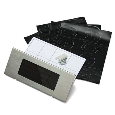 

Portable Outdoor 4 LED Solar Door Lamp House Number Address Sign Doorplate House Garden Party Decorative