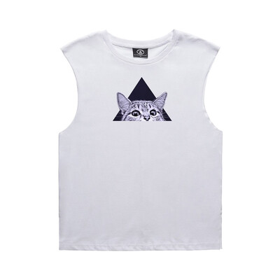 

Toponeto Mens Print Solid Color Sport Slim Fit Vest Sleeveless Top Short Shirt Blouse