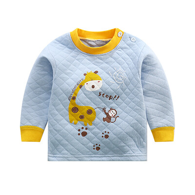 

Autumn Winter Children Clothes Baby Boys Long Sleeve T-Shirts Kids Girls Cartoon Printed Tops Tees Casual Blouse