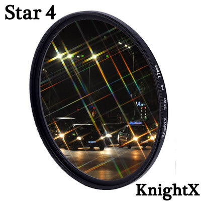 

KnightX Ultra-Thin Star Effect Filter Camera Lens Filter For Canon Nikon 400d dslr d5300 1300d photo 49mm 52mm 55mm 58mm 62mm 67mm