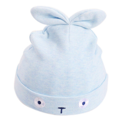 

Infant baby girl fetal hat spring new solid color bow head cap cotton cute cartoon bear hat for 0-3T