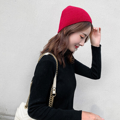 

Womens cap children winter Korean style autumn&winter sweet&lovely warm-keeping knit cap ins Korean tide