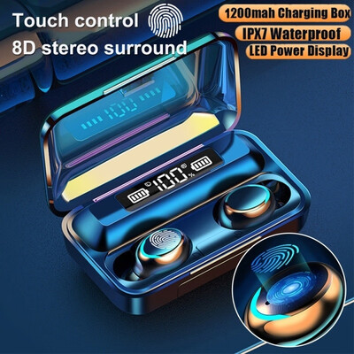 

2020 Newest Mini Earbuds 8D HiFi CVC80 Noise Cancelling Bluetooth 50 Earphones TWS Sport Case
