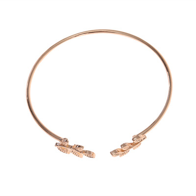 

Hollow Geometric Rounded Retro Leaves Knot Simple Knot Metal Triangle Punk Bracelet Chain Jewelry Accessories