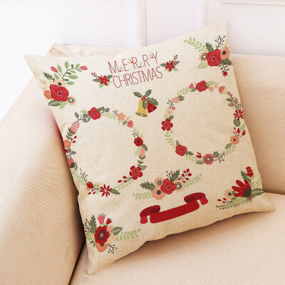 

〖Follure〗Christmas Home Decor Cushion Cover Graffi Style Throw Pillowcase Pillow Covers